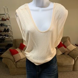 Beige Knit Top